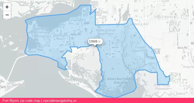 Fort Myers City is a small town located Florida, in the South region of the United States, and its official zip code is 33908. Fort Myers city more data from ValidUsapostalcodes | ValidUsapostalcodes