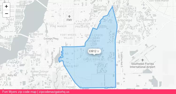 Fort Myers City is a small town located Florida, in the South region of the United States, and its official zip code is 33912. Fort Myers city more data from ValidUsapostalcodes | ValidUsapostalcodes
