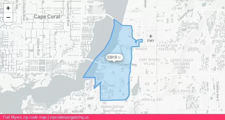 Fort Myers City is a small town located Florida, in the South region of the United States, and its official zip code is 33919. Fort Myers city more data from ValidUsapostalcodes | ValidUsapostalcodes