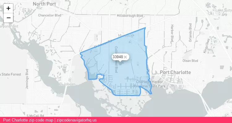 Port Charlotte City is a small town located Florida, in the South region of the United States, and its official zip code is 33948. Port Charlotte city more data from ValidUsapostalcodes | ValidUsapostalcodes