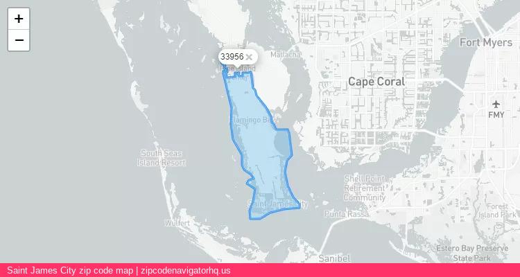 Saint James City City is a small town located Florida, in the South region of the United States, and its official zip code is 33956. Saint James City city more data from ValidUsapostalcodes | ValidUsapostalcodes