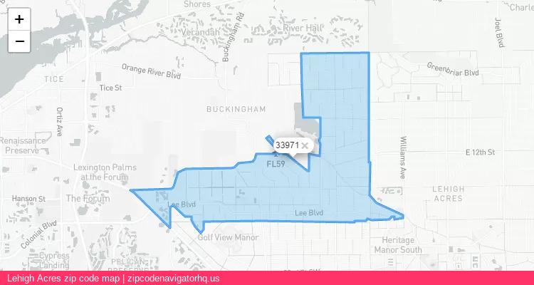 Lehigh Acres City is a small town located Florida, in the South region of the United States, and its official zip code is 33971. Lehigh Acres city more data from ValidUsapostalcodes | ValidUsapostalcodes