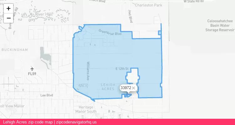 Lehigh Acres City is a small town located Florida, in the South region of the United States, and its official zip code is 33972. Lehigh Acres city more data from ValidUsapostalcodes | ValidUsapostalcodes