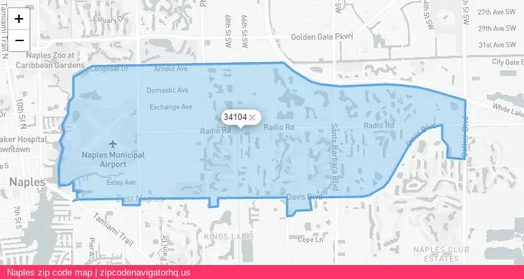 Naples City is a small town located Florida, in the South region of the United States, and its official zip code is 34104. Naples city more data from ValidUsapostalcodes | ValidUsapostalcodes