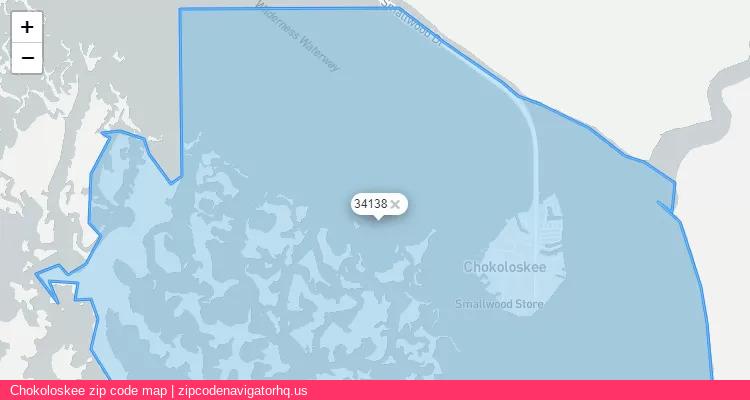 Chokoloskee City is a small town located Florida, in the South region of the United States, and its official zip code is 34138. Chokoloskee city more data from ValidUsapostalcodes | ValidUsapostalcodes