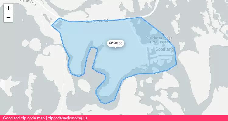 Goodland City is a small town located Florida, in the South region of the United States, and its official zip code is 34140. Goodland city more data from ValidUsapostalcodes | ValidUsapostalcodes