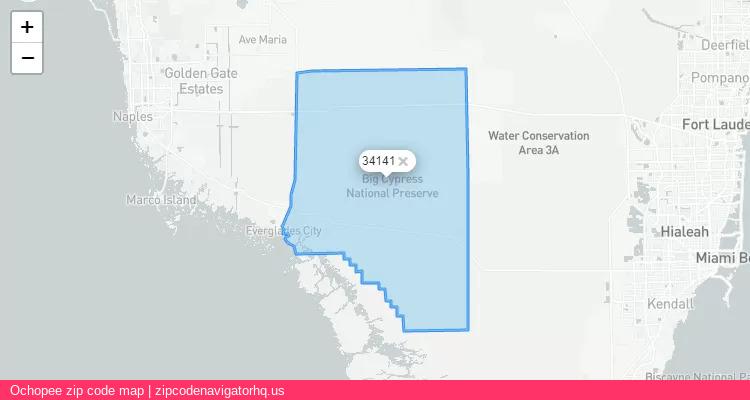 Ochopee City is a small town located Florida, in the South region of the United States, and its official zip code is 34141. Ochopee city more data from ValidUsapostalcodes | ValidUsapostalcodes