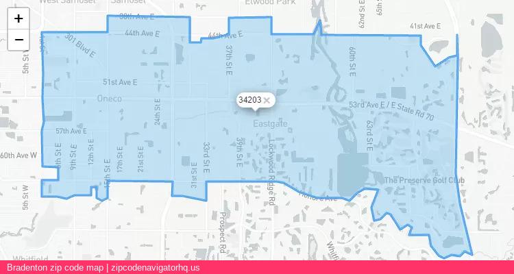 Bradenton City is a small town located Florida, in the South region of the United States, and its official zip code is 34203. Bradenton city more data from ValidUsapostalcodes | ValidUsapostalcodes