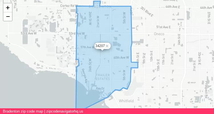Bradenton City is a small town located Florida, in the South region of the United States, and its official zip code is 34207. Bradenton city more data from ValidUsapostalcodes | ValidUsapostalcodes