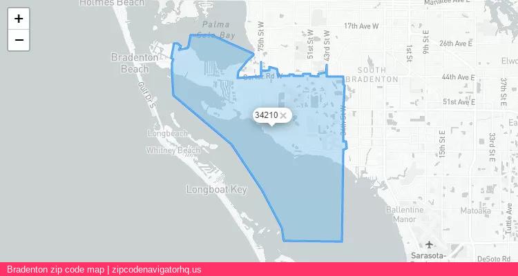 Bradenton City is a small town located Florida, in the South region of the United States, and its official zip code is 34210. Bradenton city more data from ValidUsapostalcodes | ValidUsapostalcodes