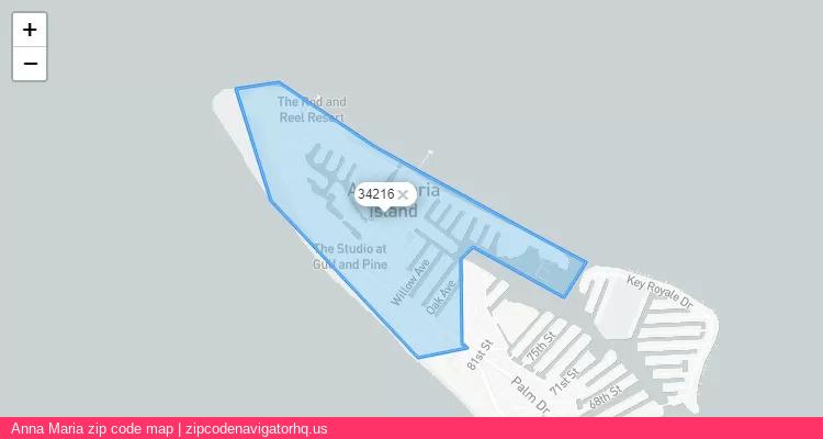 Anna Maria City is a small town located Florida, in the South region of the United States, and its official zip code is 34216. Anna Maria city more data from ValidUsapostalcodes | ValidUsapostalcodes