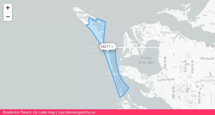 Bradenton Beach City is a small town located Florida, in the South region of the United States, and its official zip code is 34217. Bradenton Beach city more data from ValidUsapostalcodes | ValidUsapostalcodes