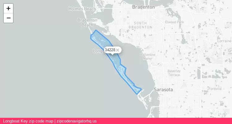 Longboat Key City is a small town located Florida, in the South region of the United States, and its official zip code is 34228. Longboat Key city more data from ValidUsapostalcodes | ValidUsapostalcodes