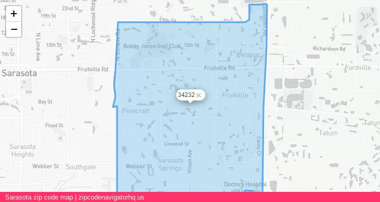 Sarasota City is a small town located Florida, in the South region of the United States, and its official zip code is 34232. Sarasota city more data from ValidUsapostalcodes | ValidUsapostalcodes
