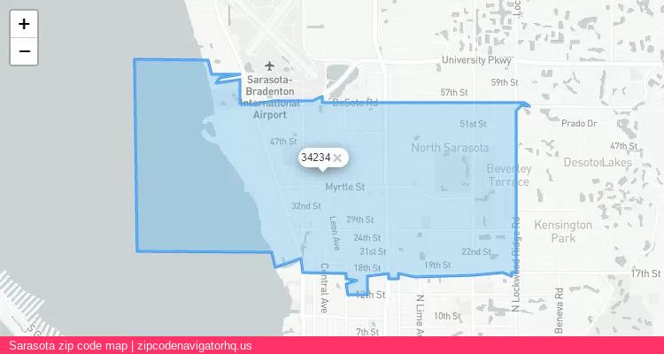 Sarasota City is a small town located Florida, in the South region of the United States, and its official zip code is 34234. Sarasota city more data from ValidUsapostalcodes | ValidUsapostalcodes