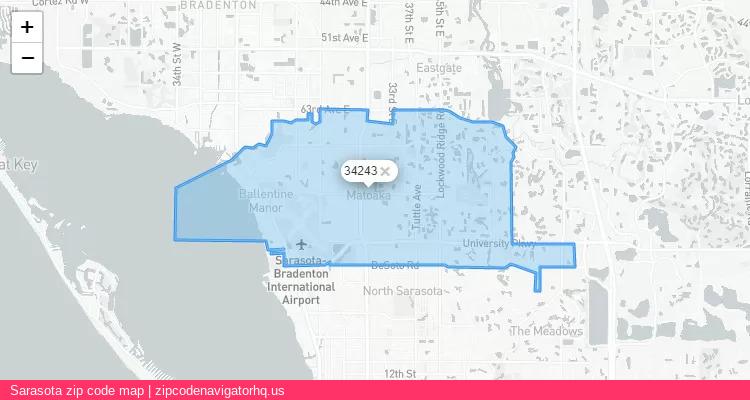 Sarasota City is a small town located Florida, in the South region of the United States, and its official zip code is 34243. Sarasota city more data from ValidUsapostalcodes | ValidUsapostalcodes