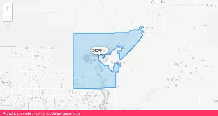 Arcadia City is a small town located Florida, in the South region of the United States, and its official zip code is 34269. Arcadia city more data from ValidUsapostalcodes | ValidUsapostalcodes