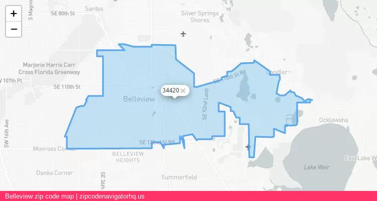 Belleview City is a small town located Florida, in the South region of the United States, and its official zip code is 34420. Belleview city more data from ValidUsapostalcodes | ValidUsapostalcodes