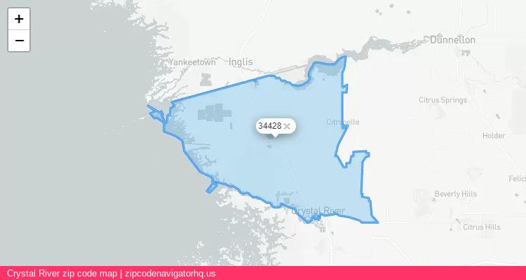 Crystal River City is a small town located Florida, in the South region of the United States, and its official zip code is 34428. Crystal River city more data from ValidUsapostalcodes | ValidUsapostalcodes