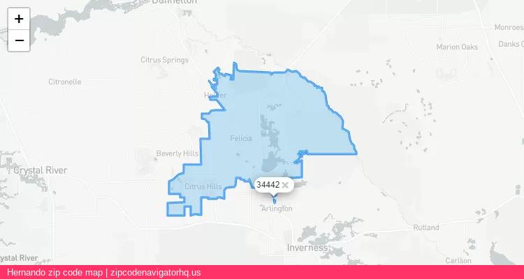Hernando City is a small town located Florida, in the South region of the United States, and its official zip code is 34442. Hernando city more data from ValidUsapostalcodes | ValidUsapostalcodes