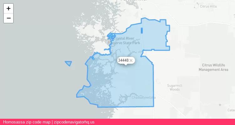 Homosassa City is a small town located Florida, in the South region of the United States, and its official zip code is 34448. Homosassa city more data from ValidUsapostalcodes | ValidUsapostalcodes