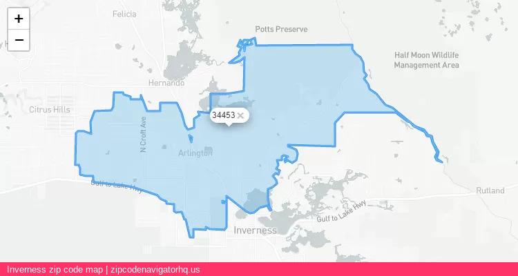 Inverness City is a small town located Florida, in the South region of the United States, and its official zip code is 34453. Inverness city more data from ValidUsapostalcodes | ValidUsapostalcodes