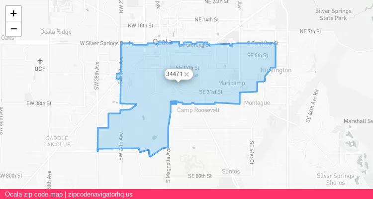 Ocala City is a small town located Florida, in the South region of the United States, and its official zip code is 34471. Ocala city more data from ValidUsapostalcodes | ValidUsapostalcodes