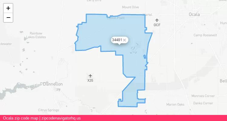 Ocala City is a small town located Florida, in the South region of the United States, and its official zip code is 34481. Ocala city more data from ValidUsapostalcodes | ValidUsapostalcodes