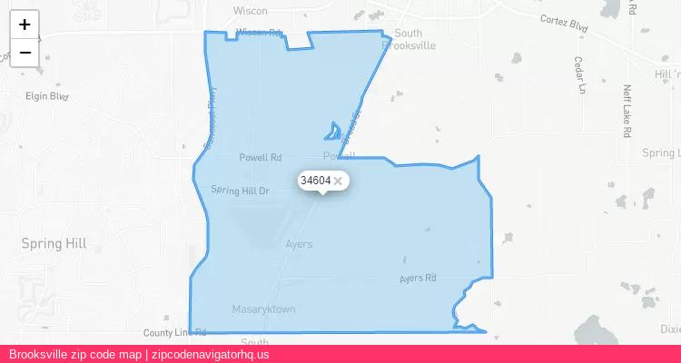 Brooksville City is a small town located Florida, in the South region of the United States, and its official zip code is 34604. Brooksville city more data from ValidUsapostalcodes | ValidUsapostalcodes