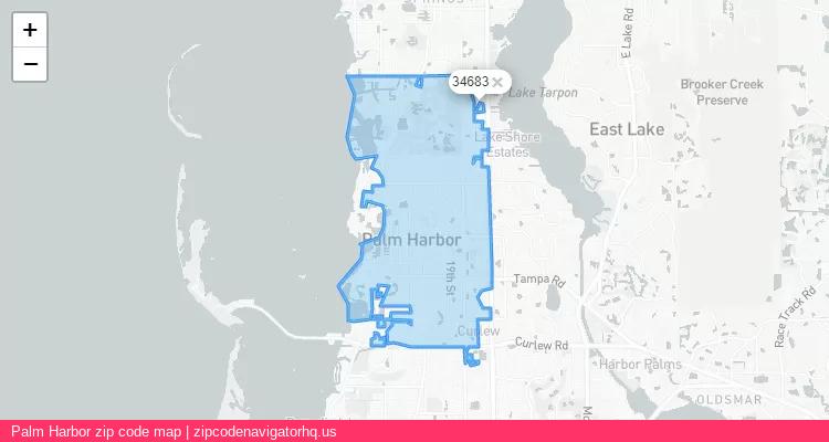 Palm Harbor City is a small town located Florida, in the South region of the United States, and its official zip code is 34683. Palm Harbor city more data from ValidUsapostalcodes | ValidUsapostalcodes