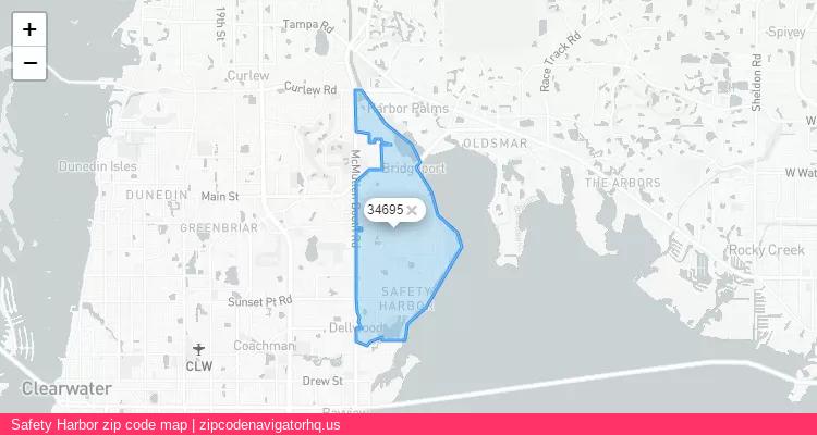 Safety Harbor City is a small town located Florida, in the South region of the United States, and its official zip code is 34695. Safety Harbor city more data from ValidUsapostalcodes | ValidUsapostalcodes