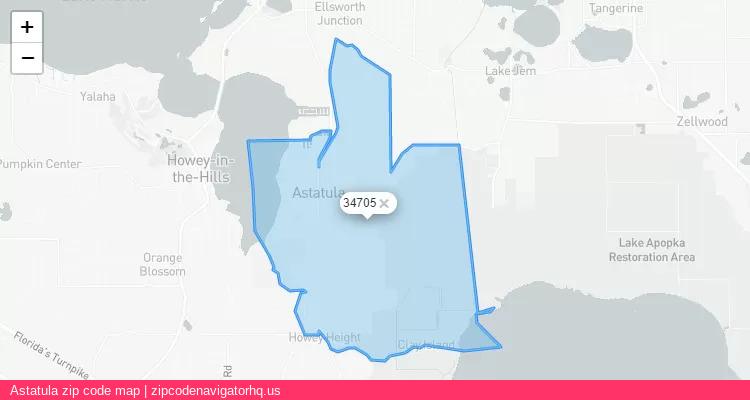 Astatula City is a small town located Florida, in the South region of the United States, and its official zip code is 34705. Astatula city more data from ValidUsapostalcodes | ValidUsapostalcodes