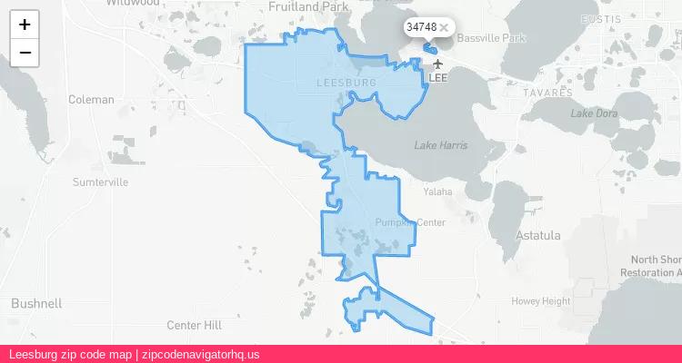Leesburg City is a small town located Florida, in the South region of the United States, and its official zip code is 34748. Leesburg city more data from ValidUsapostalcodes | ValidUsapostalcodes