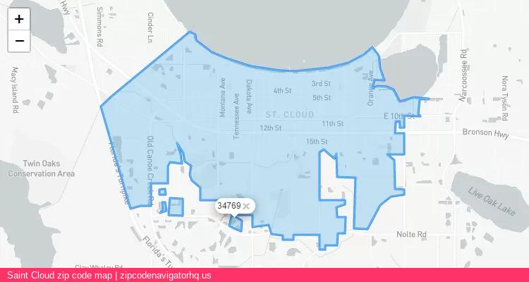 Saint Cloud City is a small town located Florida, in the South region of the United States, and its official zip code is 34769. Saint Cloud city more data from ValidUsapostalcodes | ValidUsapostalcodes