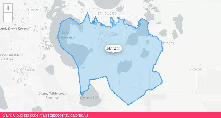 Saint Cloud City is a small town located Florida, in the South region of the United States, and its official zip code is 34772. Saint Cloud city more data from ValidUsapostalcodes | ValidUsapostalcodes