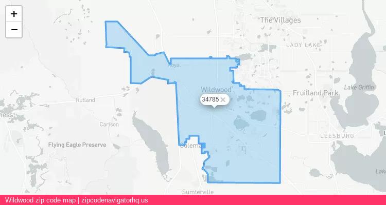 Wildwood City is a small town located Florida, in the South region of the United States, and its official zip code is 34785. Wildwood city more data from ValidUsapostalcodes | ValidUsapostalcodes