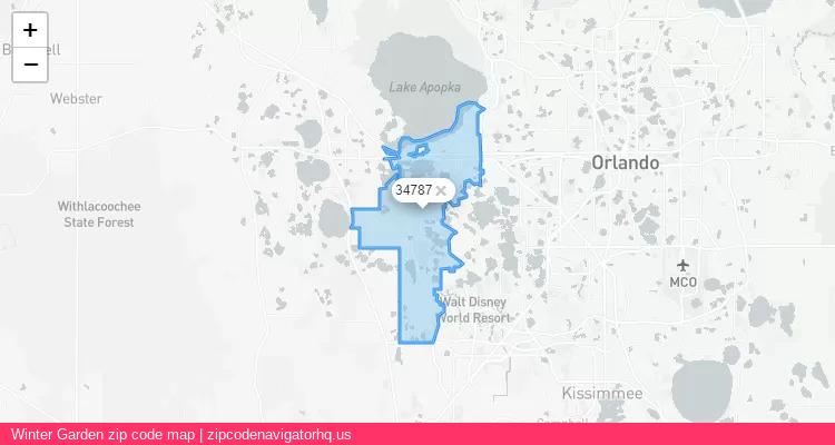 Winter Garden City is a small town located Florida, in the South region of the United States, and its official zip code is 34787. Winter Garden city more data from ValidUsapostalcodes | ValidUsapostalcodes