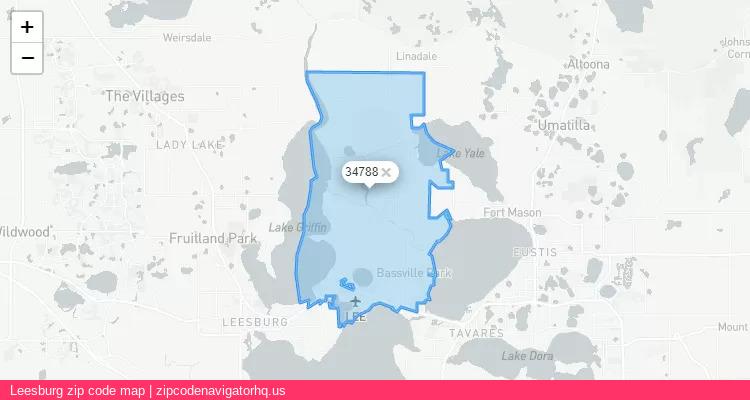 Leesburg City is a small town located Florida, in the South region of the United States, and its official zip code is 34788. Leesburg city more data from ValidUsapostalcodes | ValidUsapostalcodes