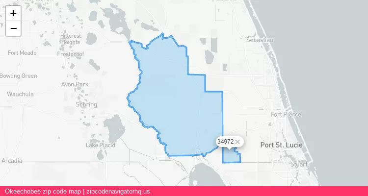 Okeechobee City is a small town located Florida, in the South region of the United States, and its official zip code is 34972. Okeechobee city more data from ValidUsapostalcodes | ValidUsapostalcodes