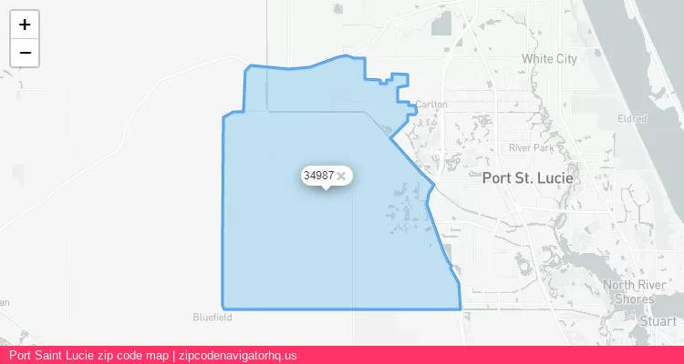 Port Saint Lucie City is a small town located Florida, in the South region of the United States, and its official zip code is 34987. Port Saint Lucie city more data from ValidUsapostalcodes | ValidUsapostalcodes